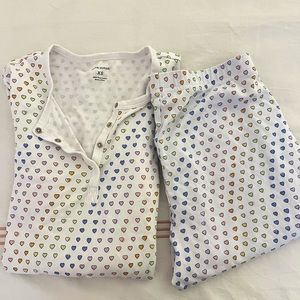 Disco hearts long sleeve Roller Rabbit pajamas